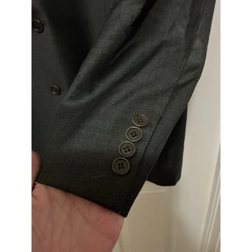 Cremieux Men Gray Italian‎ Wool Jacket Sport Coat 40 Lora Piana Super 160's